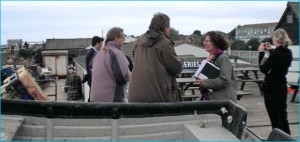 The Terra Firma team (with Julia Barfield) during the first site appraisal and consultation workshop at East Beach, Selsey