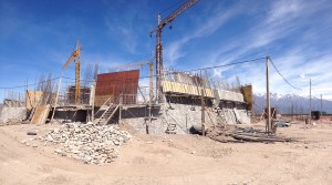 Zuccardi Vineyard building (Architects MHA Estudio) emerging from the ground. Following a trip to Argentina this March, Terra Firma's landscape proposals should be implemented early to mid next year.