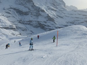 Slowing hurling ourselves down the slopes