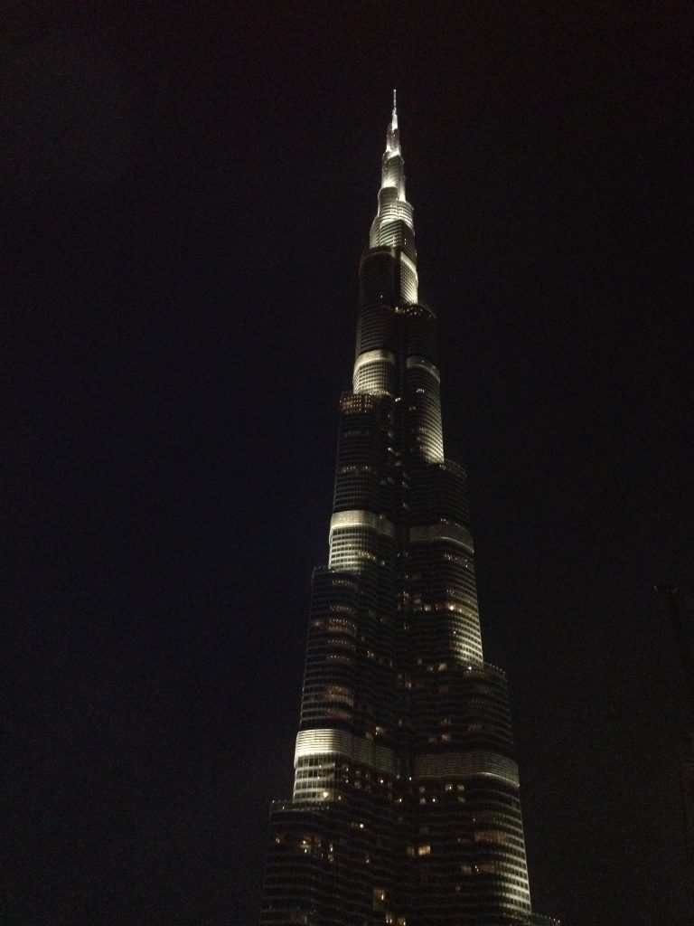   The tallest building in the world – the 829.8 m high Burj Khalifa 