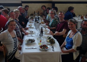 terra firma's 30th anniversary celebration meal, at the Café Restaurant Amsterdam