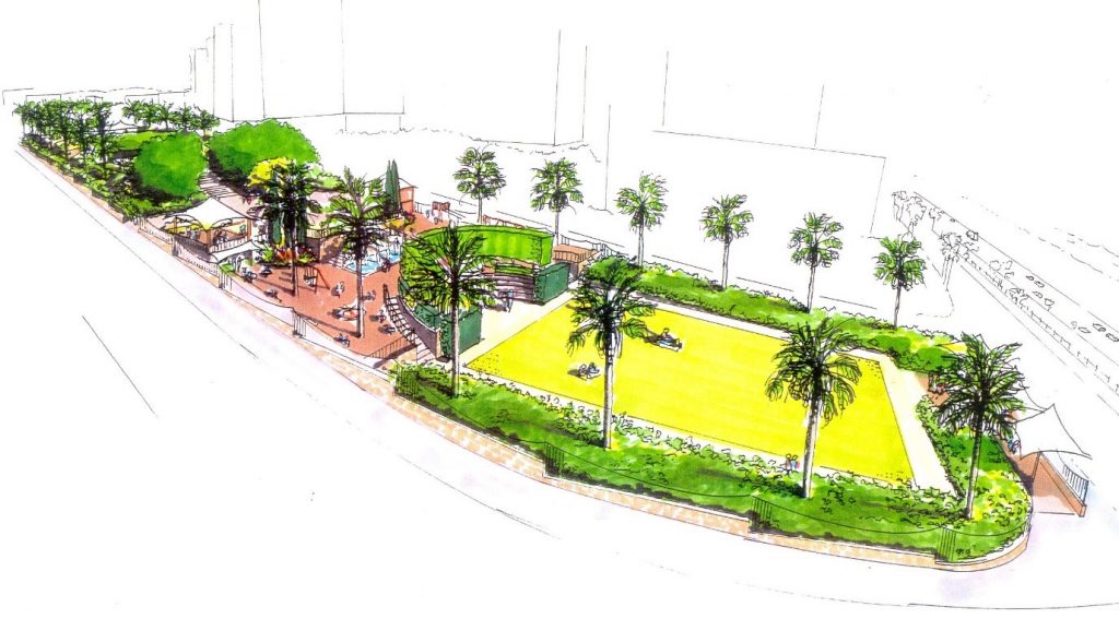 Feasibility sketch for waterfront park in Beirut