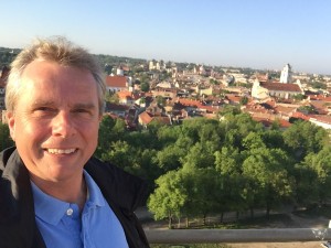 LF selfie over the city from Gedimanas Castle.