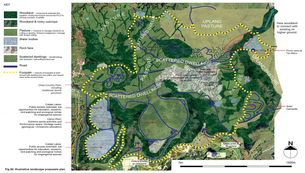 Landscape masterplan for the goldfields of Rosia Montana